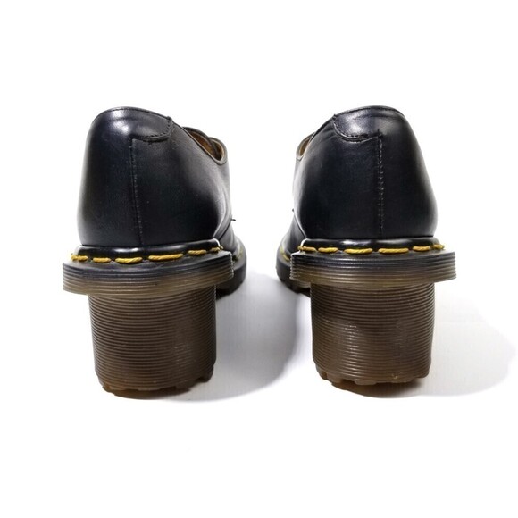 RARE Dr. Martens 1461 Witch Greasy Leather 3-Eye Heeled Oxford Shoes - Picture 4 of 11
